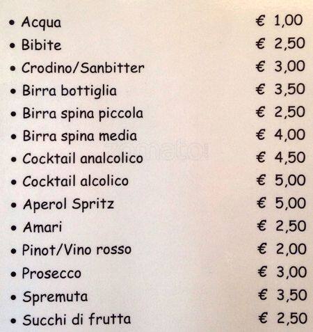 Menu di Solerico Cafè 