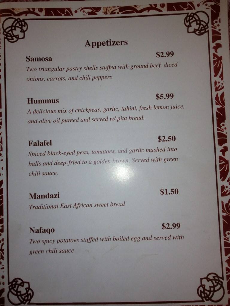 Safari Restaurant Menu, Menu for Safari Restaurant, North Star