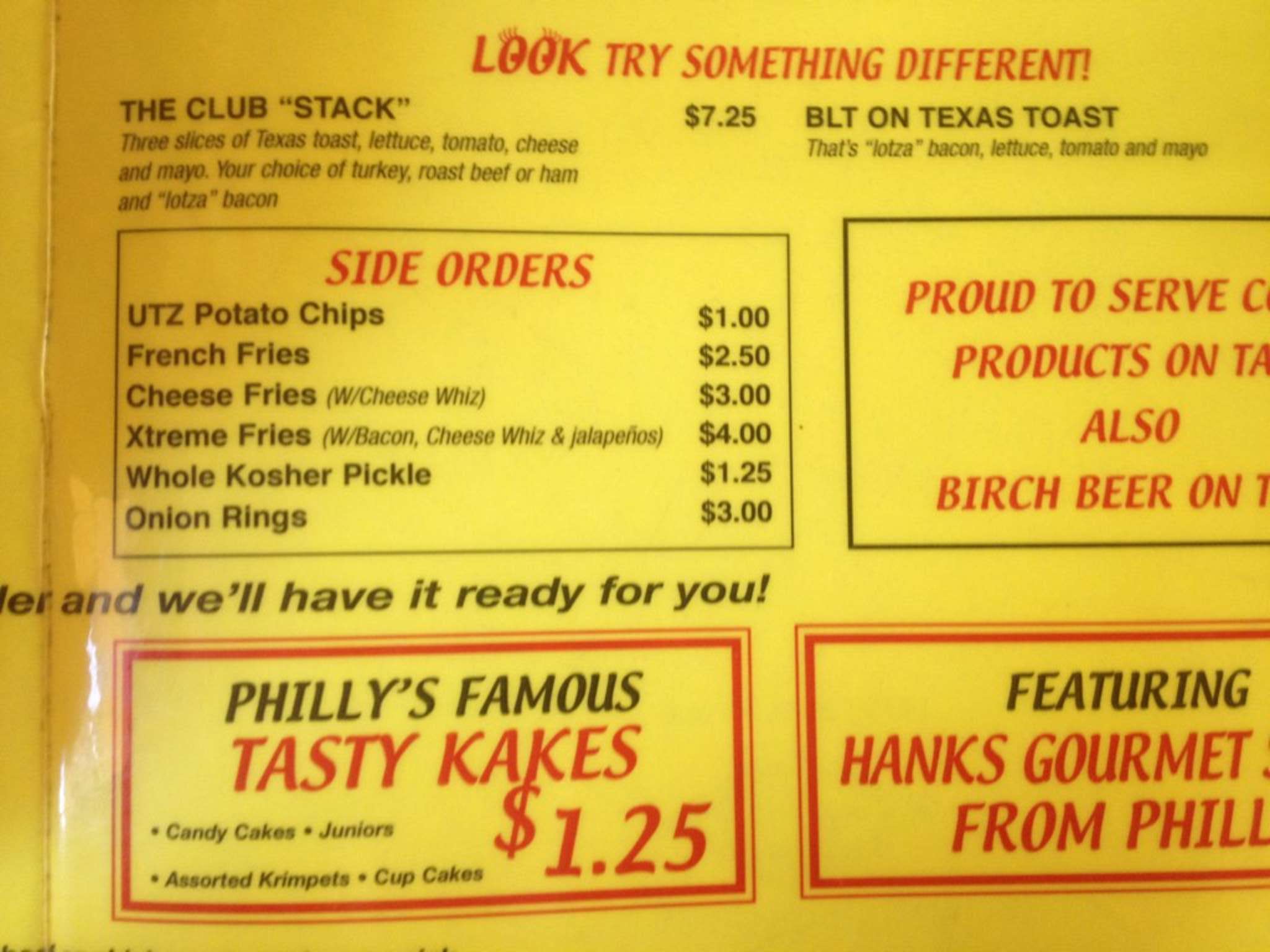 Taste of Philly Sub Shop Menu, Menu for Taste of Philly Sub Shop