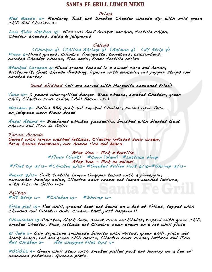 santa-fe-grill-menu-menu-for-santa-fe-grill-springfield-springfield