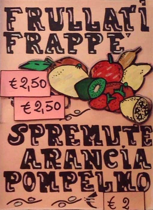 Menu di Garden Solari 