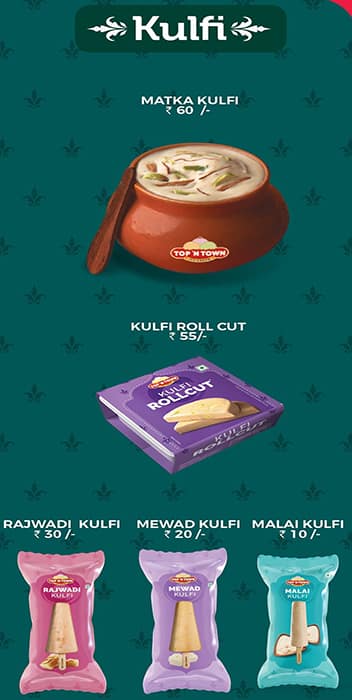 Top N Town menu