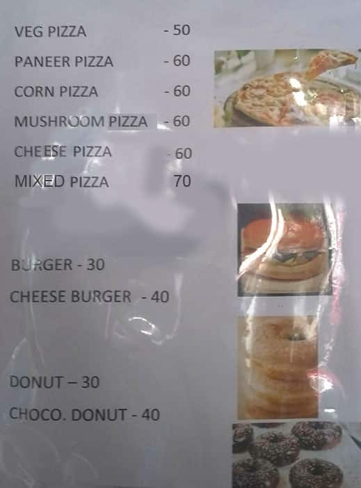 KVR Bakery menu