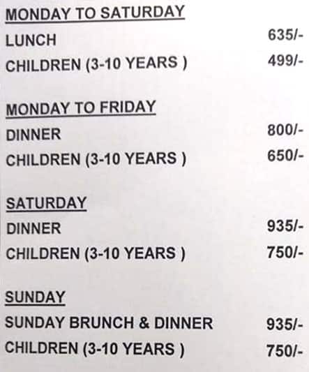 Menu at Under Renovation - Neelkanth Patang Hotel - The Revolving