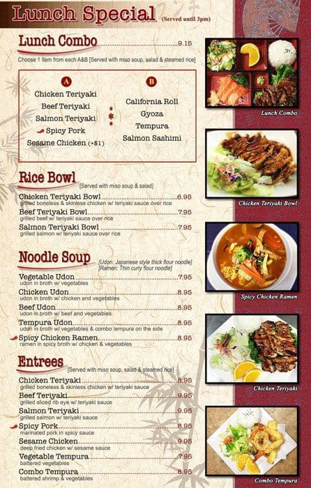 Mr. Teriyaki Menu, Menu for Mr. Teriyaki, Burlingame, Burlingame ...