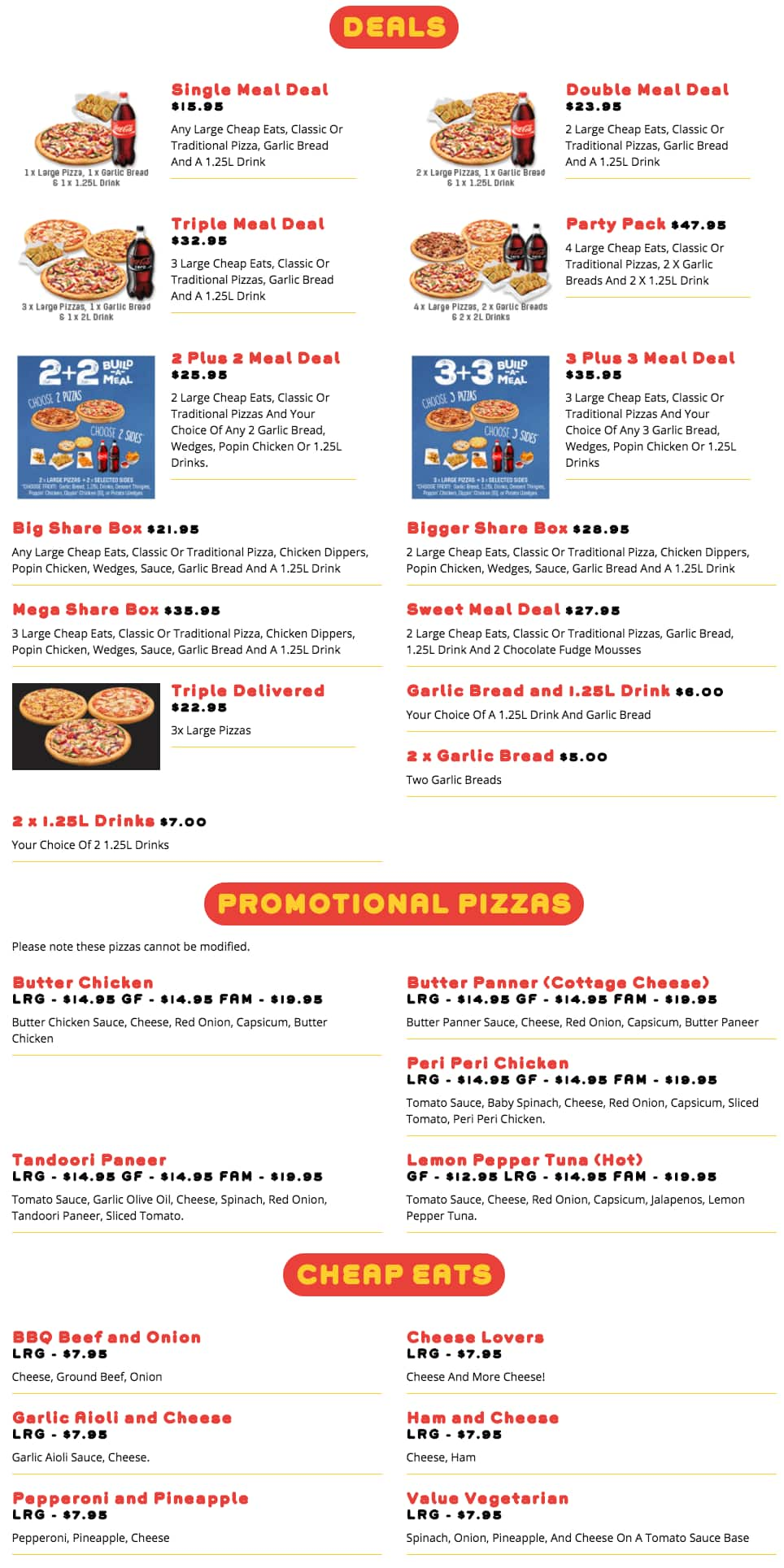 Eagle Pizzeria Menu, Menu for Eagle Pizzeria, Girraween, Sydney ...