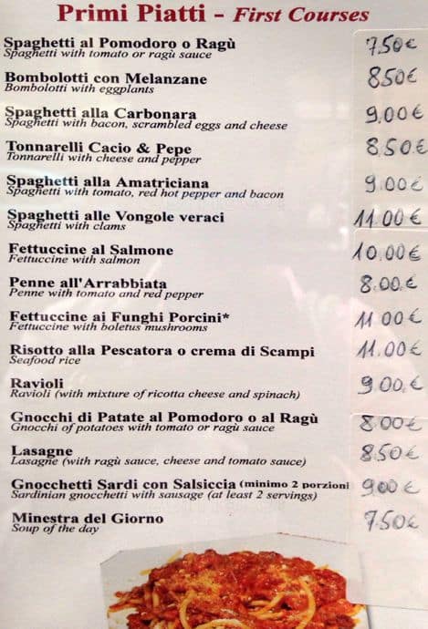 Menu di Ristorante Pizzeria Discovolante 