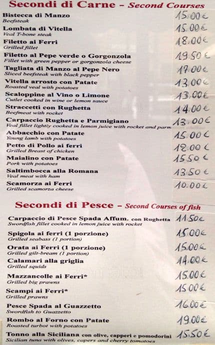 Menu di Ristorante Pizzeria Discovolante 