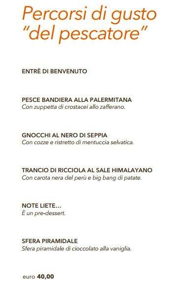 Menu di Morsi & Rimorsi 