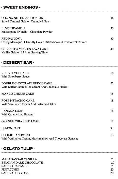 Blvd House Menu Menu For Blvd House Kuala Lumpur City Center Kuala Lumpur