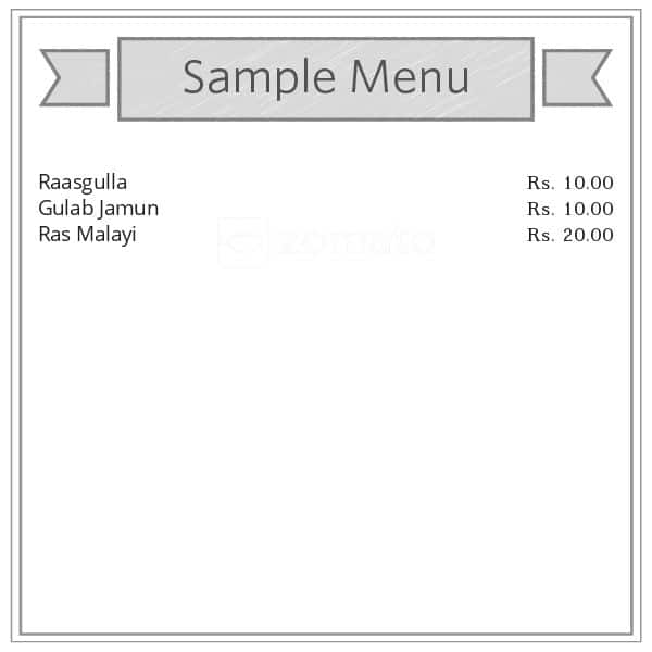 Rasgulla House menu