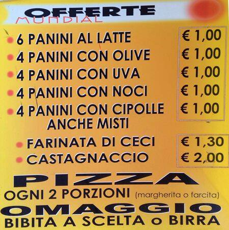 Menu di Mundial 