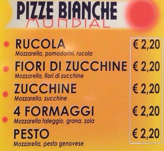 Menu di Mundial 