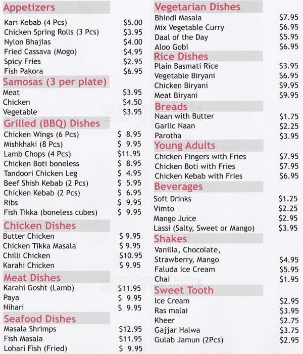 Simply Delicious Menu, Menu for Simply Delicious, Markham, Toronto