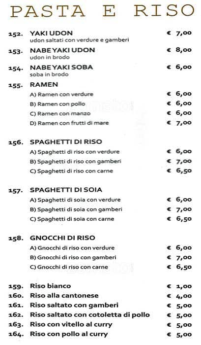 Menu di Takumi 