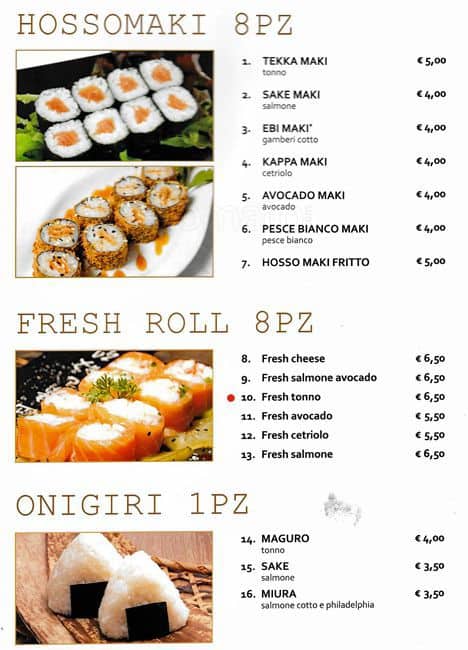 Menu di Takumi 