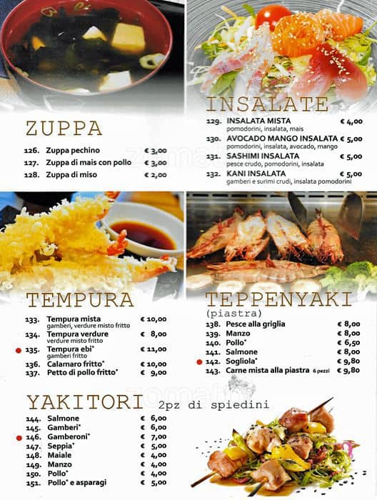 Menu di Takumi 
