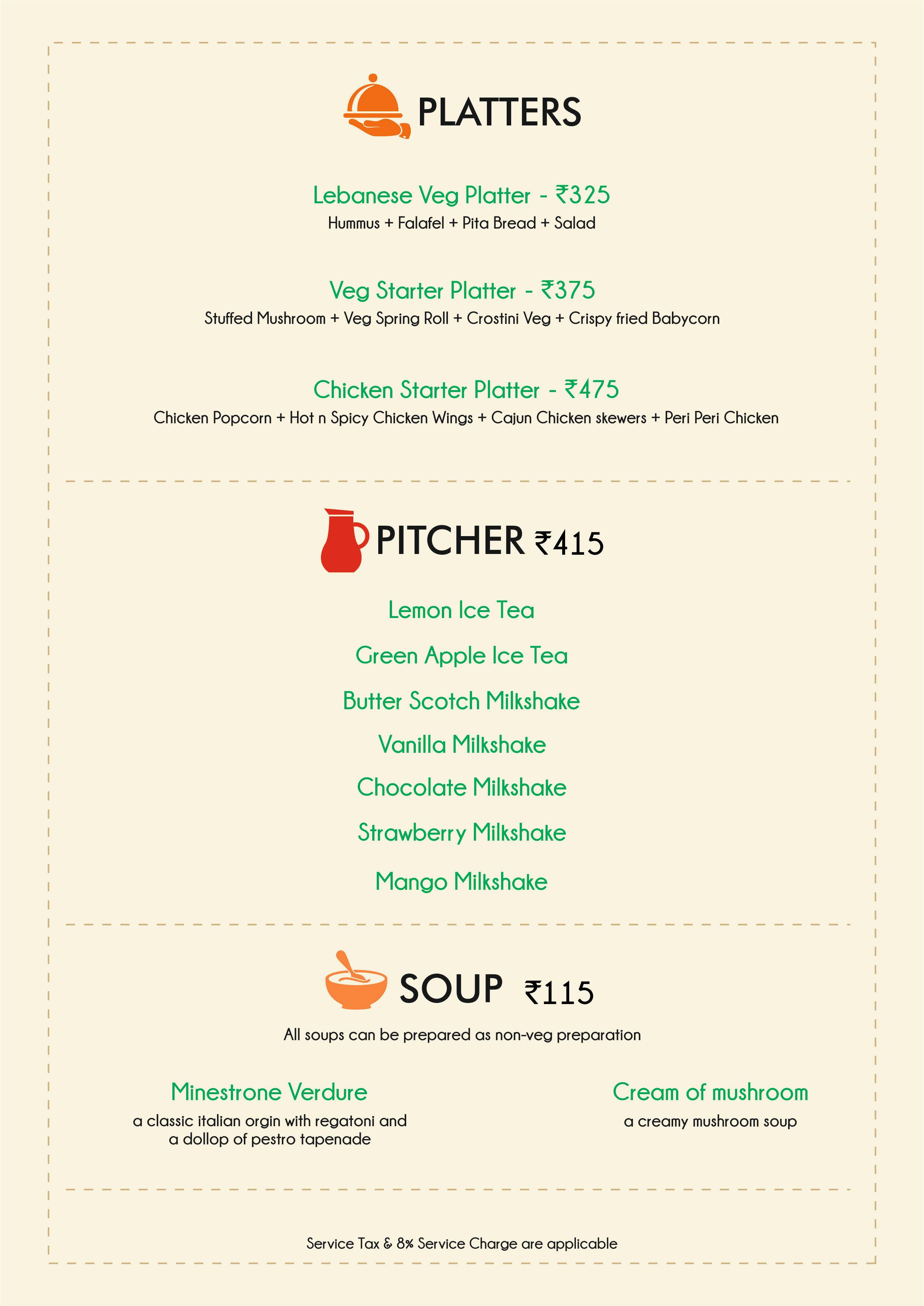 Dice N Dine Menu, Menu for Dice N Dine, Koramangala 5th Block