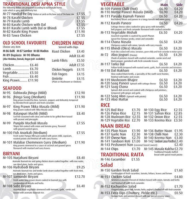 Swadesh menu