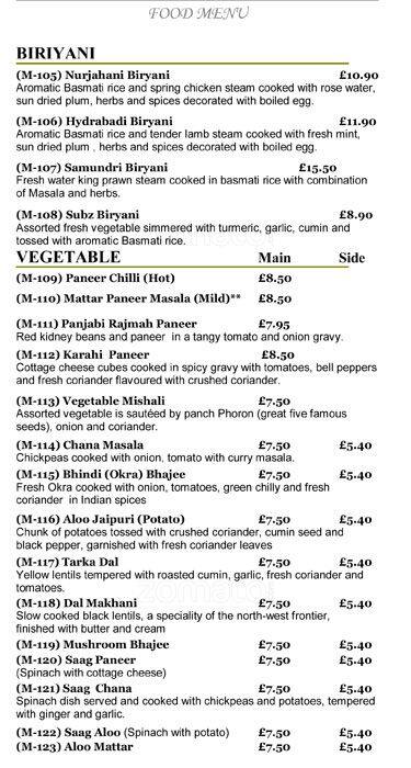 Swadesh menu