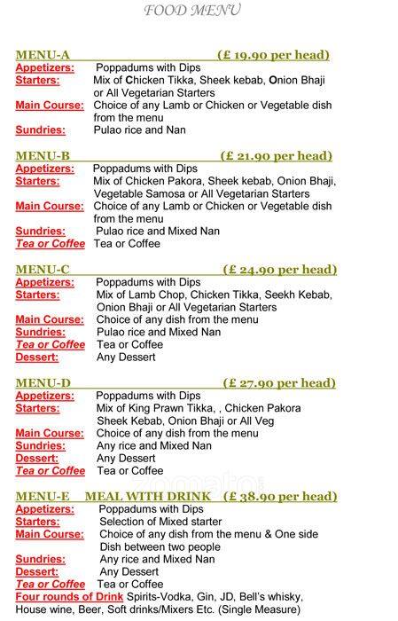Swadesh menu