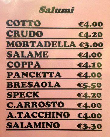 Menu di Family Bakery Pietro&Milena 