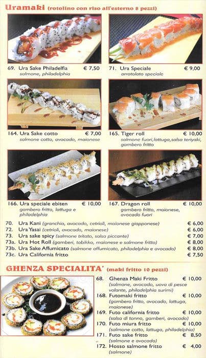 Menu di Ghenza 