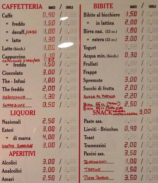 bar bar menu menu de bar bar tufello roma zomato itália