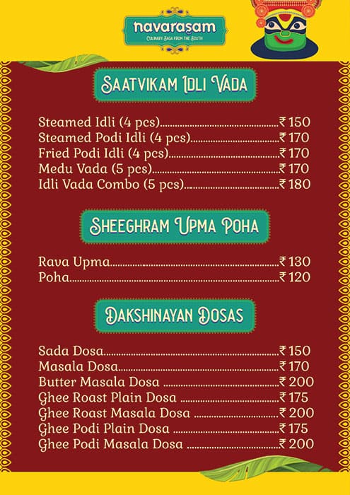 Navarasam Menu Menu For Navarasam Sinhgad Road Pune