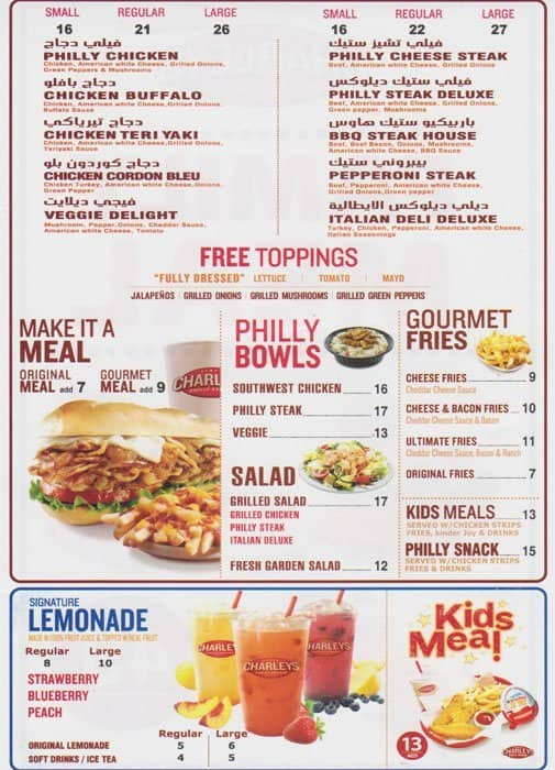 Price Charleys Philly Steaks Menu - How Do You Price A Switches?