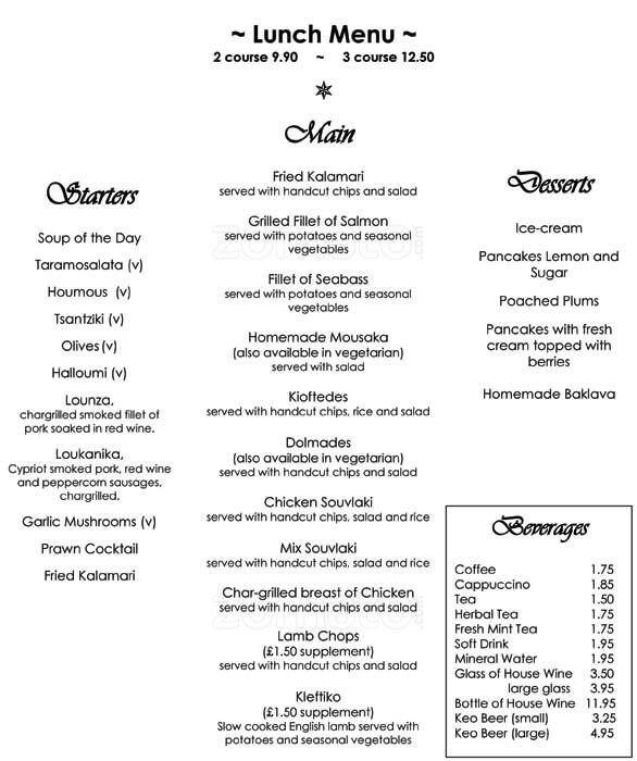 Blueberries a London Foto del Menu con Prezzi Zomato UK