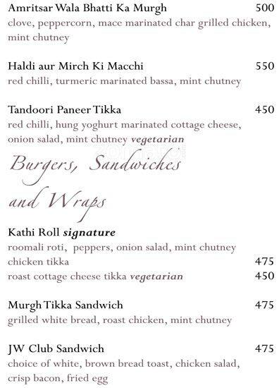 TheCafe@JW menu