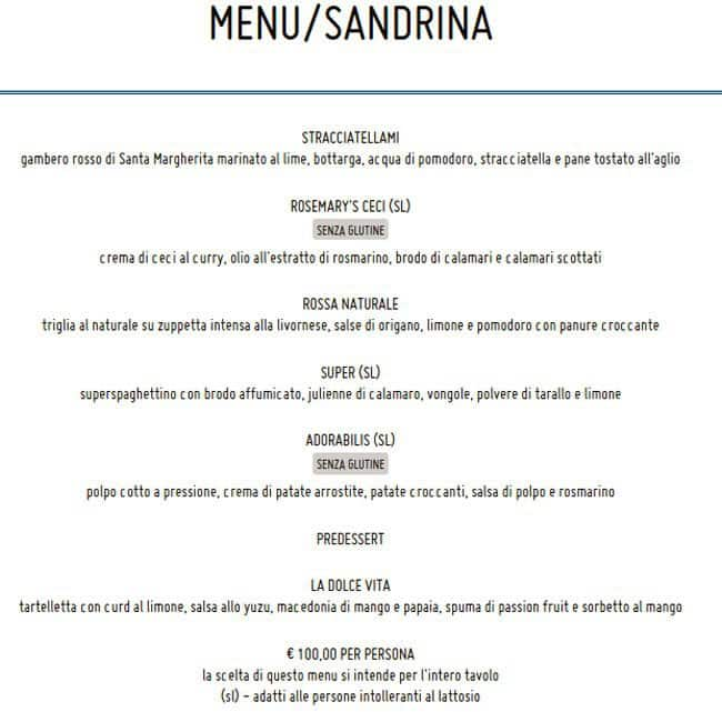 Menu di Fish & Wine 