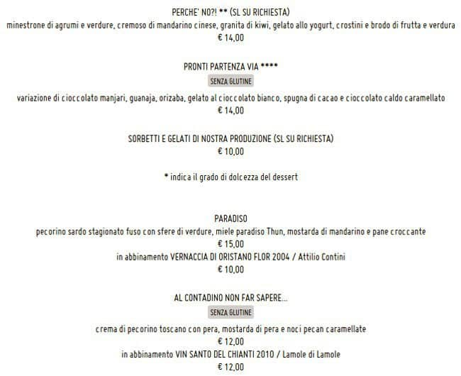 Menu di Fish & Wine 