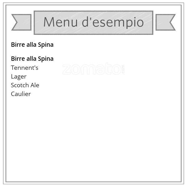 Menu di Kandinsky Pub 