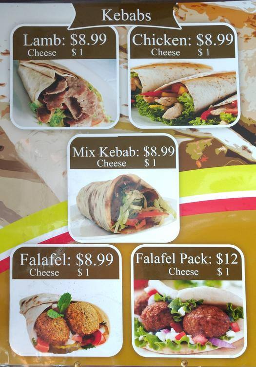 Menu at Charcoal Chicken Flames fast food, Williams Landing