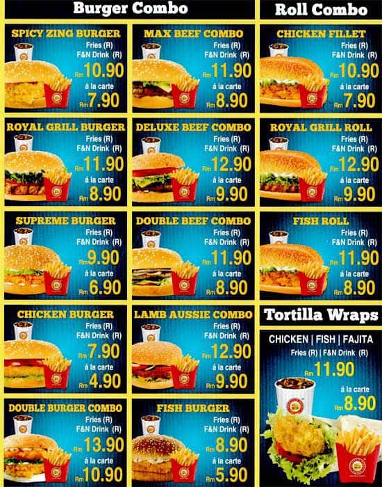 Heaven's Park Menu, Menu for Heaven's Park, Danau Kota, Kuala Lumpur ...