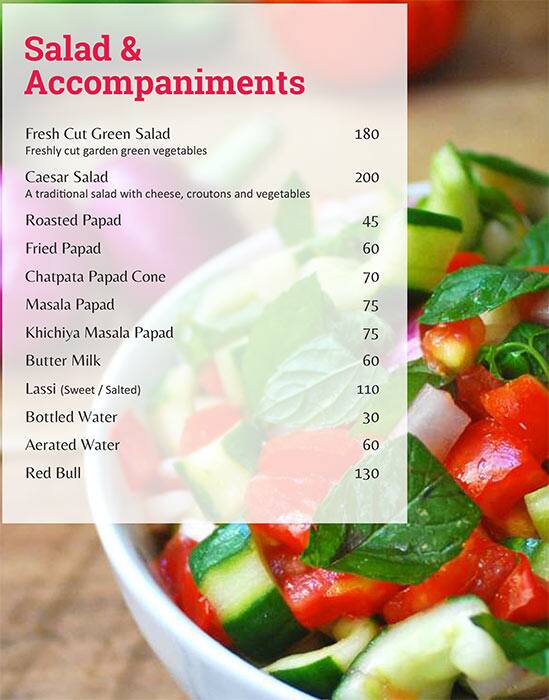 Menu of Pepper Fusion, Thaltej, Ahmedabad