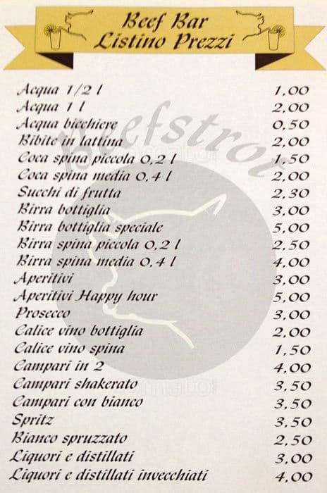 Menu di beefstrot 