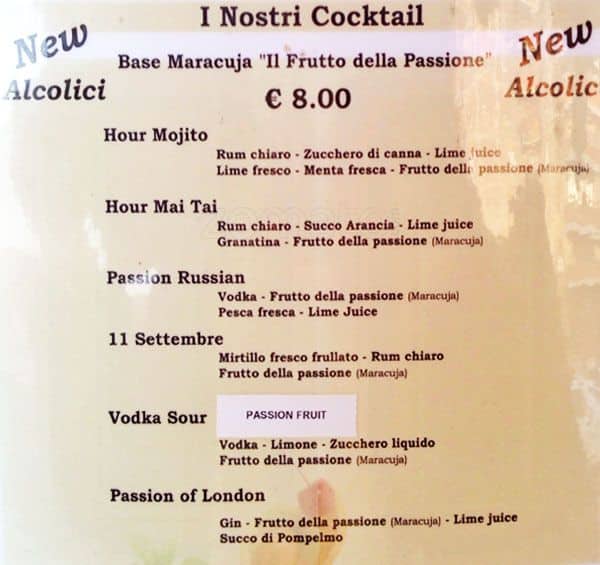 Menu di Mayflower 
