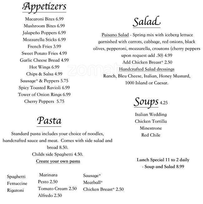 Edgewater Inn a Denver Foto del Menu con Prezzi Urbanspoon/Zomato