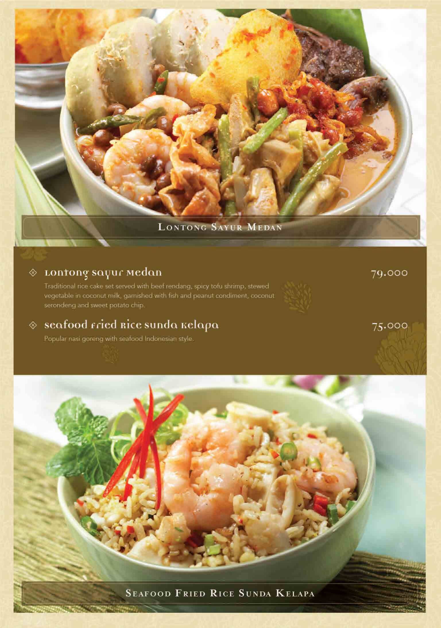 Menu Golden Rasa Меню ресторана Seribu Rasa, Бекаси