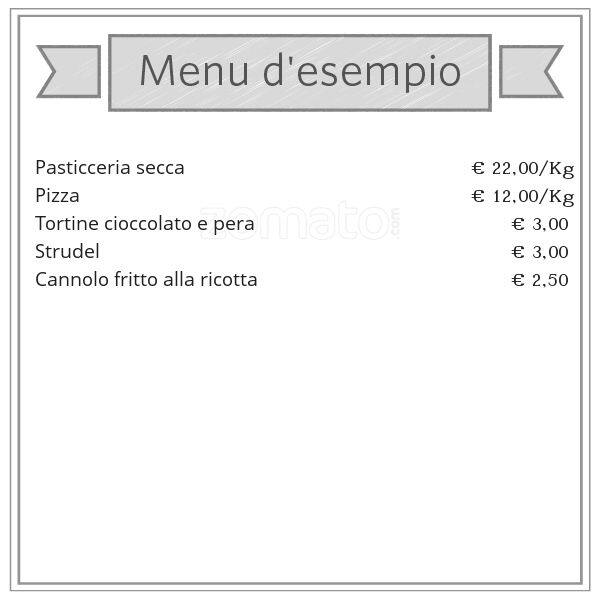 Menu di Panificio Principessa 