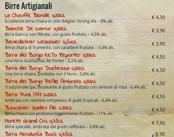 Mia Pizza Express Speisekarte