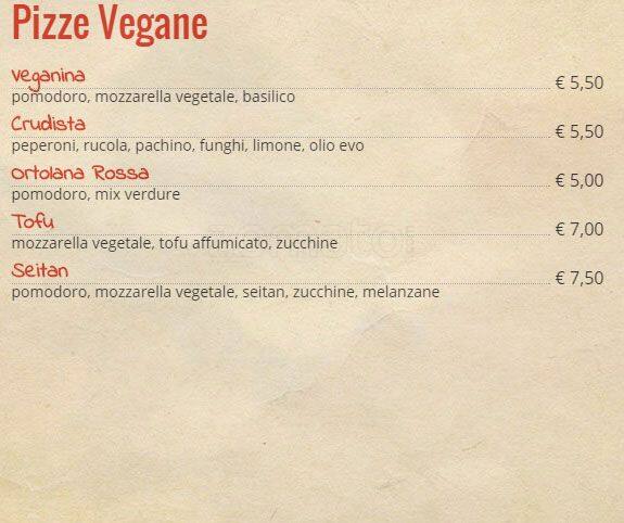 Mia Pizza Express Speisekarte