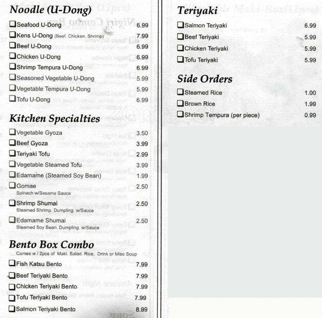 Tokyo Lunch Boxes & Catering Menu Urbanspoon/Zomato