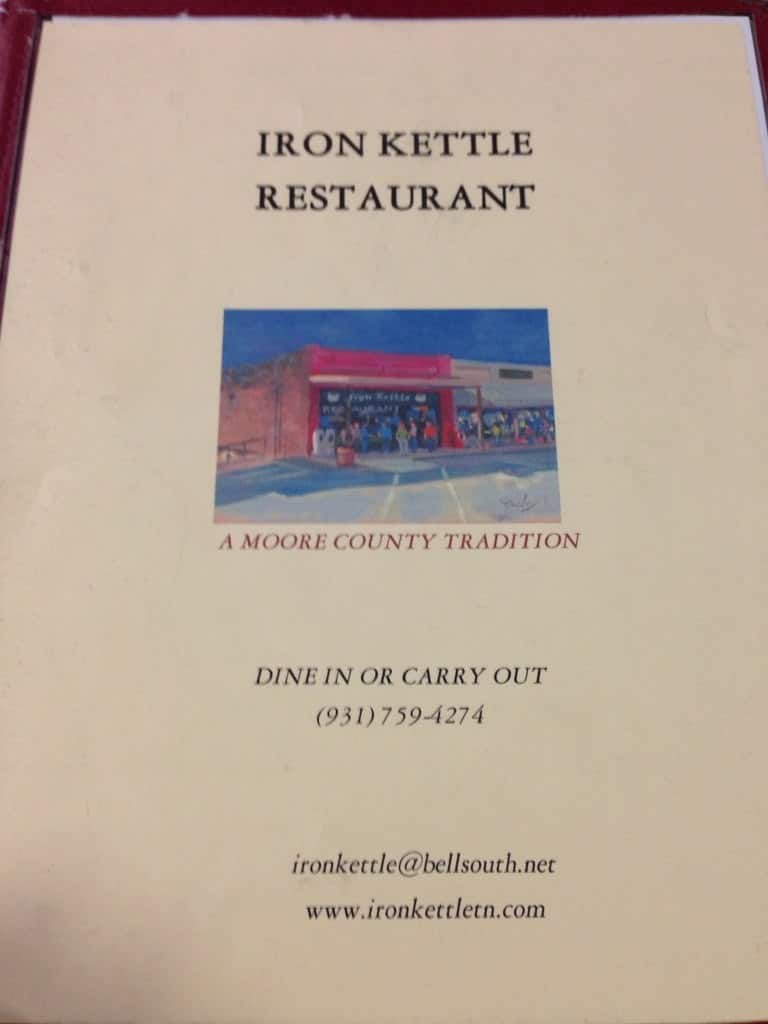 Iron Kettle Menu, Menu for Iron Kettle, Tullahoma, Tullahoma