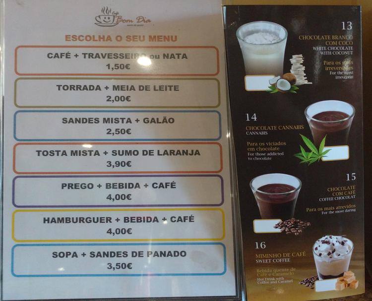 Menu At Café Bom Dia Sintra R 604