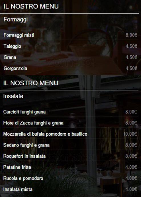 Menu di Trattoria Toscana 