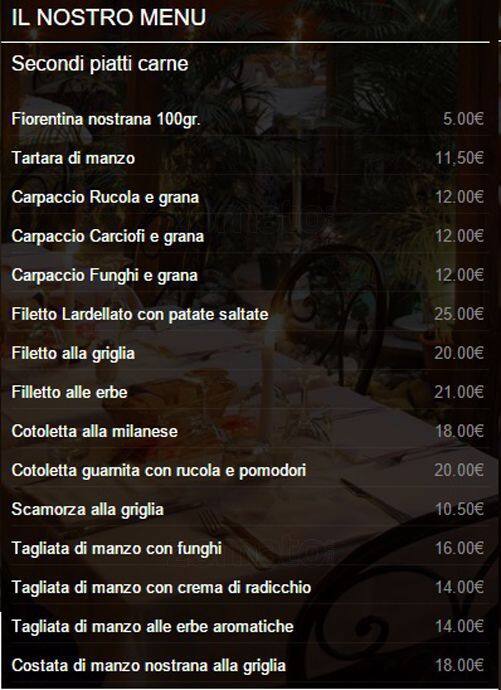 Menu di Trattoria Toscana 